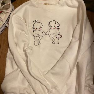 John Galt/Brandy Melville Devil and Angel Cupid Crewneck